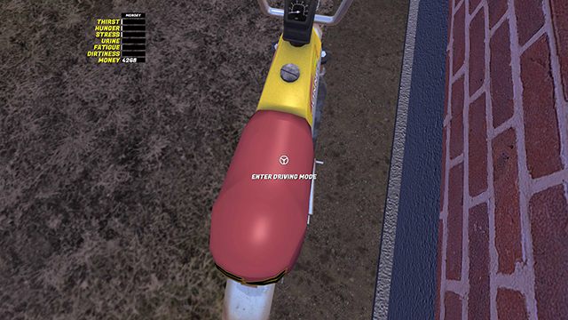 Podejdź od tyłu, aby zobaczyć opcję przejścia w tryb jazdy. - Motorower Jonnez ES | Pojazdy w My Summer Car - My Summer Car - poradnik do gry