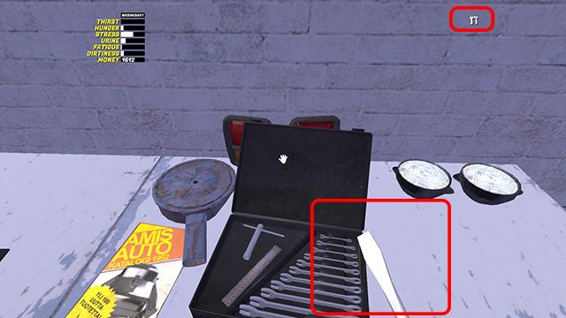 Jeśli po przełączeniu się w tryb narzędzi klawiszem 2 widzisz ostrze śrubokrętu - jest OK. - Samochód Ruscko | Pojazdy w My Summer Car - My Summer Car - poradnik do gry