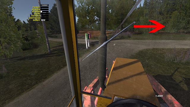 Jedź przed siebie, aż dotrzesz do przejazdu kolejowego - skręć w lewo na tory - Samochód Ruscko | Pojazdy w My Summer Car - My Summer Car - poradnik do gry