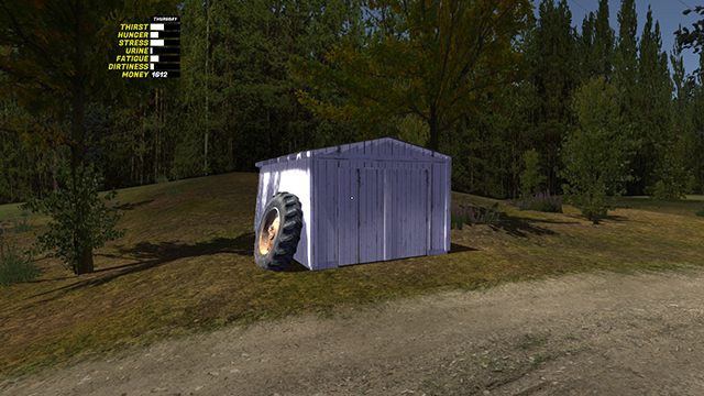 Zaparkuj traktor przed szopą, przodem lub tyłem do bramy i otwórz drzwi - Samochód Ruscko | Pojazdy w My Summer Car - My Summer Car - poradnik do gry