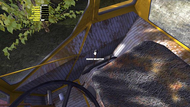 Dźwignią Range Selector regulujesz ogólny zakres prędkości poszczególnych przełożeń. - Traktor Kekmet | Pojazdy w My Summer Car - My Summer Car - poradnik do gry