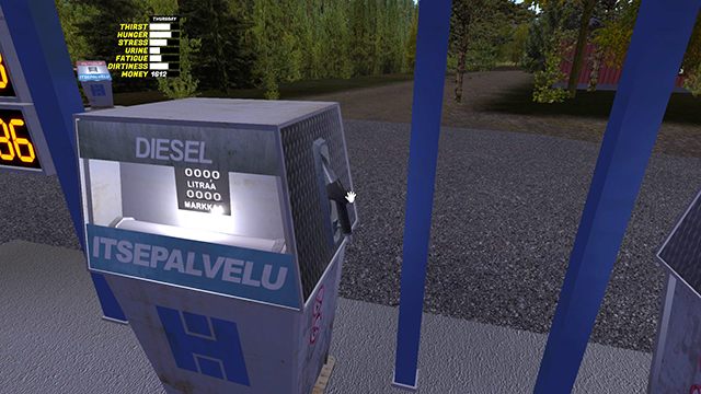 Chwyć pistolet dystrybutora z napisem DIESEL. - Traktor Kekmet | Pojazdy w My Summer Car - My Summer Car - poradnik do gry