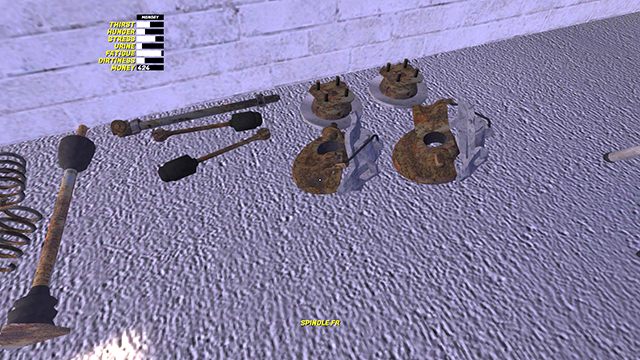 Niektóre części są dedykowane prawej lub lewej stronie. - Budowa samochodu Satsuma w My Summer Car - podstawy - My Summer Car - poradnik do gry