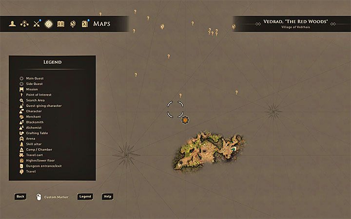 Po dotarciu do danego regionu możesz wyświetlić jego mapę - GreedFall: Eksploracja i skradanie się - GreedFall - poradnik do gry