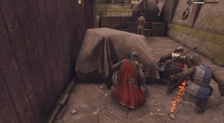 Dotrzyj do dowodów od zarządcy portu i przejdź dalej w kierunku hangaru - GreedFall: Sekret Księcia - solucja, opis przejścia - GreedFall - poradnik do gry