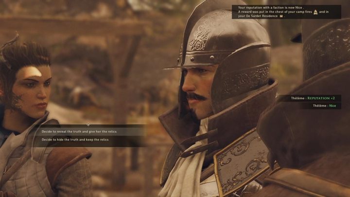 Idź z tablicami do obozu - otrzymasz +2 reputacji z Theleme - GreedFall: Święty i Dziki - solucja, opis przejścia - GreedFall - poradnik do gry