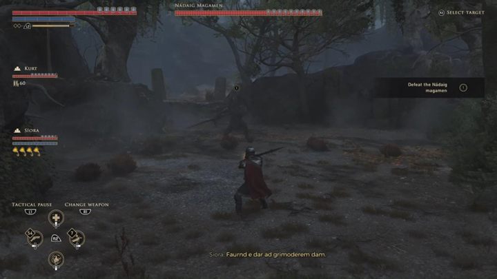 Po pewnym czasie, natkniesz się na nowe obozowisko i minibossa - Nadaig Magamen - GreedFall: Śladami Świętego Matheusa - solucja, opis przejścia - GreedFall - poradnik do gry