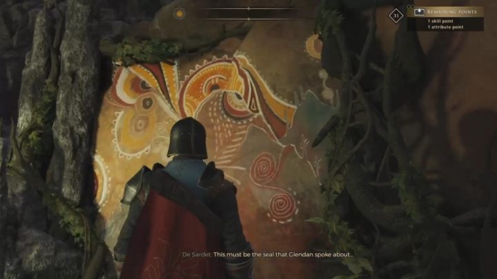 Kontynuuj dalszą drogę i podejdź do malowidła na ścianie - GreedFall: Próba Wody - solucja, opis przejścia - GreedFall - poradnik do gry