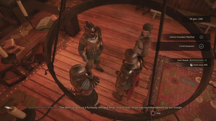 Wróć do New Serene i pomów z zarządcą Manfredem - GreedFall: Kontrabanda - solucja, opis przejścia - GreedFall - poradnik do gry