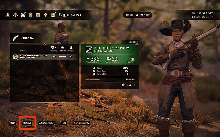 Gra pozwala na zdejmowanie tylko niektórych elementów wyposażenia postaci - GreedFall: Ekwipunek - jak zdjąć? - GreedFall - poradnik do gry
