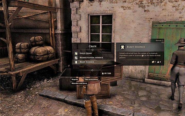 1) Odnajdywać w świecie gry - staraj się przede wszystkim przeszukiwać wszystkie skrzynie z lootem - GreedFall: Rzemiosło i alchemia - GreedFall - poradnik do gry