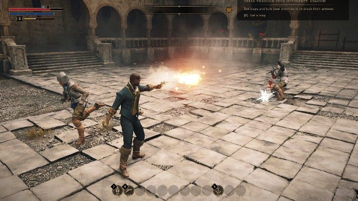 Ostatecznie pamiętaj, aby załatwić sobie jakąś broń, gdyby ktoś Cię zaatakował - GreedFall: Najlepsze buildy - Charyzmatyczna postać wsparcia - GreedFall - poradnik do gry