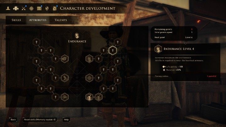 Wytrzymałość to dobry atrybut dla wojownika - GreedFall: Najlepsze buildy - Wojowniczy technik - GreedFall - poradnik do gry