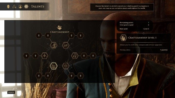 Kolejnym talentem wartym rozwijania jest rzemiosło - pozwala ona na tworzenie i ulepszanie broni - GreedFall: Najlepsze buildy - Strzelec wyborowy - GreedFall - poradnik do gry