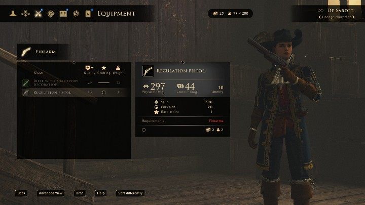 Celność to drugi atrybuty, którym powinieneś się zainteresować - GreedFall: Najlepsze buildy - Strzelec wyborowy - GreedFall - poradnik do gry