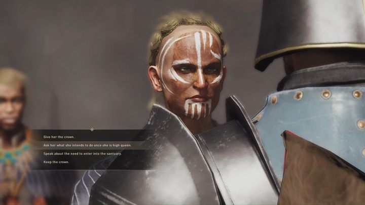 Przejdź przez jaskinię i zdobądź koronę, a jawi się Derdre, która zażąda oddania jej - GreedFall: Nowy Wielki Król - solucja, opis przejścia - GreedFall - poradnik do gry