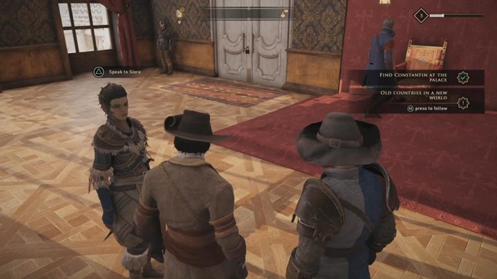 Po dotarciu do New Serene udaj się do Pałacu - GreedFall: Znajdź Constantina w Pałacu, Stare Państwa w Nowym Świecie - solucja - GreedFall - poradnik do gry