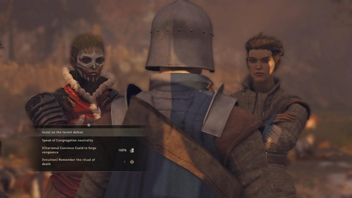 Po walce czeka cię rozmowa z Eseld - GreedFall: Bitwa Czerwonych Włóczni - solucja, opis przejścia - GreedFall - poradnik do gry