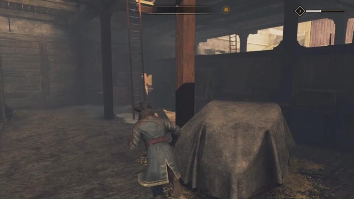 Udaj się na spotkanie z Heretykami, a przekonasz się, że wejście do magazynu jest zablokowane przez strażników - GreedFall: Strażnicy Denara, Polowanie na Heretyków - solucja, opis przejścia - GreedFall - poradnik do gry