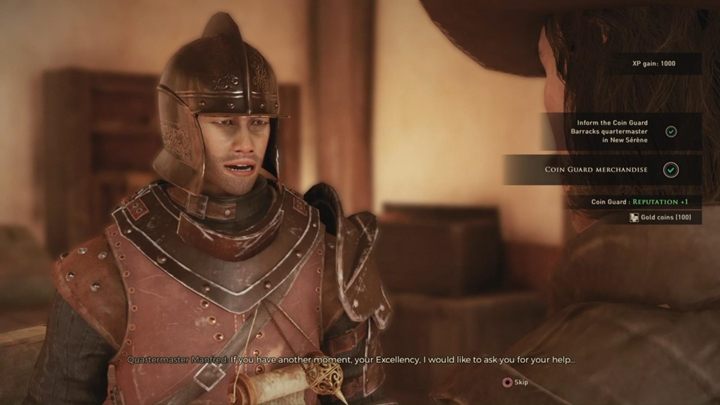 Wróć do Kwatermistrza i powiedz mu, że wykonałeś zadanie - GreedFall: Towar Strażników Denara - solucja, opis przejścia - GreedFall - poradnik do gry