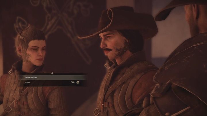 Pomów z Kurtem, a ten opowie ci historię o młodym rekrucie - GreedFall: Zaginiony w akcji - solucja, opis przejścia - GreedFall - poradnik do gry