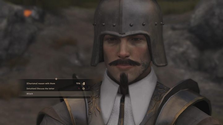 Wyjdź teraz z obozu, a automatycznie spowodujesz upływ czasu i wrócisz do obozowiska wieczorem - GreedFall: Pośród Duchów - solucja, opis przejścia - GreedFall - poradnik do gry