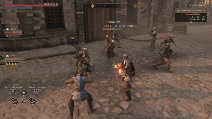 Ostatni porucznik jest w koszarach na spotkanie z nim przebrać się w szaty Nauta lub od razu iść i zabić zdradę z miejsca (-1 reputacji ze Strażnikami Denara) - GreedFall: Zdrada! - solucja, opis przejścia - GreedFall - poradnik do gry