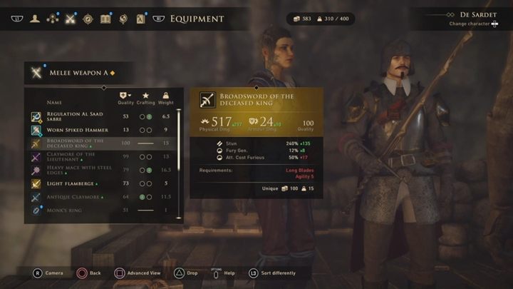 Za ukończenie areny w misji Mistrz Areny, zdobędziesz silny miecz dwuręczny - GreedFall: Przedmioty legendarne - lokalizacja, sekrety - GreedFall - poradnik do gry