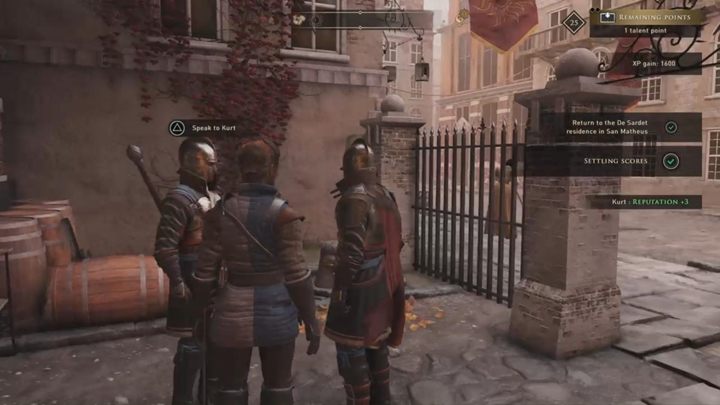 Następnie pomów z porucznikiem i pokonaj ich w walce - GreedFall: Wyrównanie rachunków - solucja, opis przejścia - GreedFall - poradnik do gry