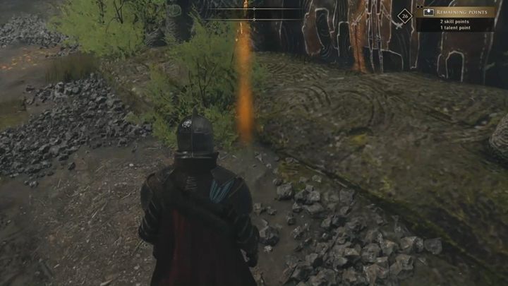 Zbadaj jaskinie, kierując się do kolejnych podświetlonych punktów zaznaczonych również na mapie - GreedFall: Jaskinia Wiedzy - solucja, opis przejścia - GreedFall - poradnik do gry