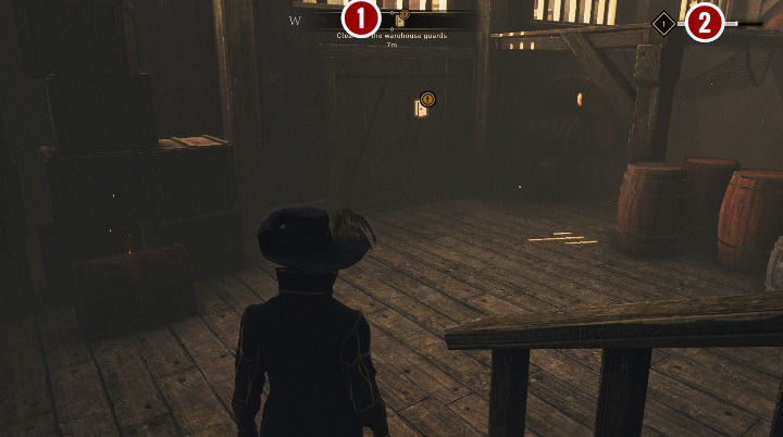 W tej podstawowej wersji interfejsu możesz zwrócić uwagę tylko na dwa elementy, znajdujące się na górze ekranu - GreedFall: Interfejs użytkownika - GreedFall - poradnik do gry