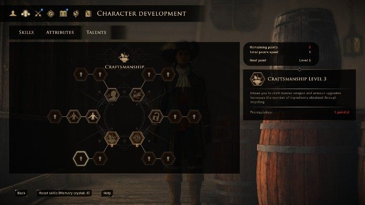 Umożliwia rozwój broni oraz pancerza - GreedFall: Talenty - GreedFall - poradnik do gry