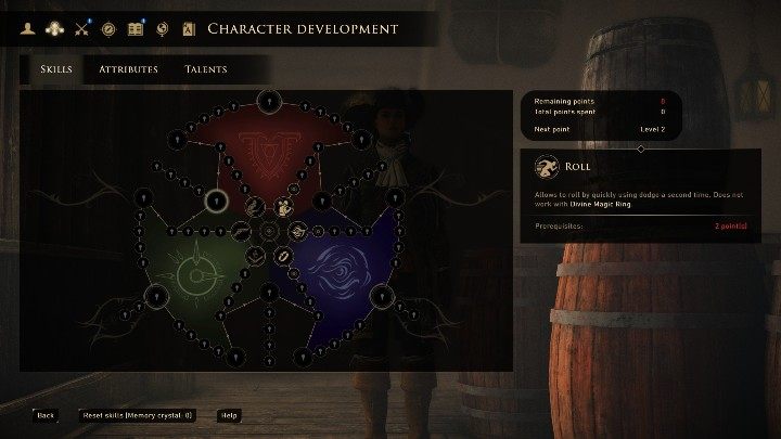 To drzewko umiejętności odblokujesz dopiero po zdobyciu - Niszczycielskie kopnięcie i Karabin - GreedFall: Drzewko umiejętności - GreedFall - poradnik do gry