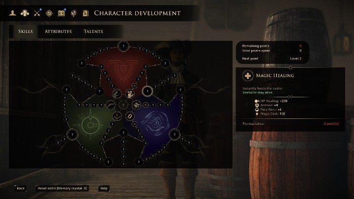 To drzewko umiejętności odblokujesz dopiero po zdobyciu - Przebicia pancerza i Krystalizacji - GreedFall: Drzewko umiejętności - GreedFall - poradnik do gry