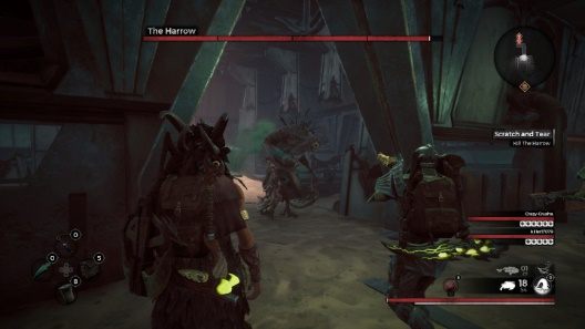 Wchodząc na arenę, The Harrow od samego początku będzie na wprost ciebie, prawodpodobnie użyje wtedy szarży - Remnant From the Ashes: The Harrow - boss, jak pokonać? - Remnant From the Ashes - poradnik do gry