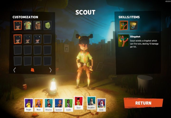 Zwiadowca (Scout) to postać idealna do samotnej walki z sąsiadem - Klasy postaci w Secret Neighbor | Jak grać dzieckiem? Jak grać sąsiadem? - Secret Neighbor - poradnik do gry