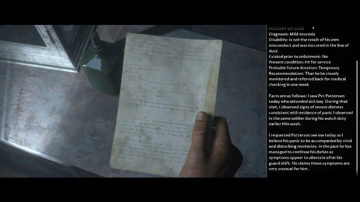 W celi naszego pierwszego bohatera, z prologu gry, znajdziesz informacje o jego stanie zdrowia - Sekrety w The Dark Pictures Man of Medan - The Dark Pictures Man of Medan - poradnik do gry