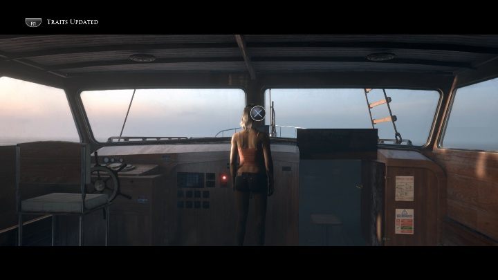 Po rozmowie z Conradem podejdź do ekranu i sprawdź wiadomości oraz pogodę - Wreck | Solucja The Dark Pictures Man of Medan - The Dark Pictures Man of Medan - poradnik do gry