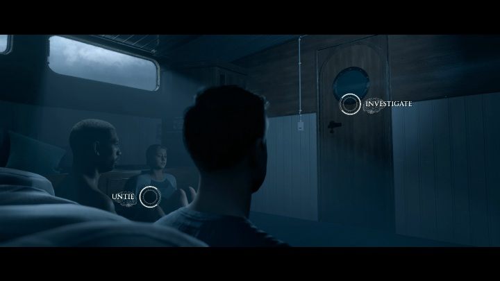 Po porwaniu Fliss możesz porozmawiać z towarzyszami - Intrusion i Storm | Solucja The Dark Pictures Man of Medan - The Dark Pictures Man of Medan - poradnik do gry