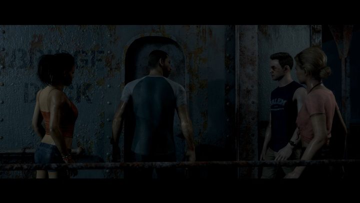 Na górze znajdziesz drzwi do wyważenia - Revenge, Open Deck, Distress Signal, Depths i Junior | Man of Medan - The Dark Pictures Man of Medan - poradnik do gry