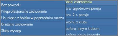 Bez powodu - choćby nie wiem co, to nie korzystajcie z tej opcji, no chyba, że bawicie się w kata - Profil piłkarza (4) | Gra w CM | Championship Manager 4 - Championship Manager 4 - poradnik do gry