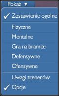 Korzystając z niej wywołacie menu na dole ekranu gdzie możecie skorzystać z następujących opcji - Trening (Training) cz.1 | Gra w CM | Championship Manager 4 - Championship Manager 4 - poradnik do gry
