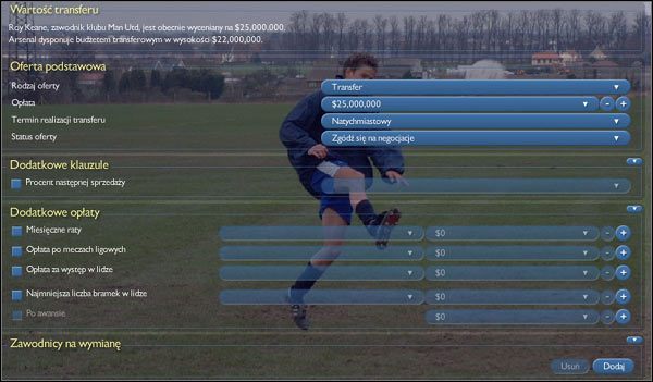 Na początku zobaczmy czy w ogóle wystarczy nam kasy na transfer, jeśli nie, to za bardzo się nie silmy za ofertę - Transfery (Player & Staff Search) cz.2 | Gra w CM | Championship Manager 4 - Championship Manager 4 - poradnik do gry