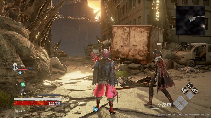 Po prawej stronie zza rogu wyskoczą dwa psy - Parking Garage | Solucja Code Vein - Code Vein - poradnik do gry