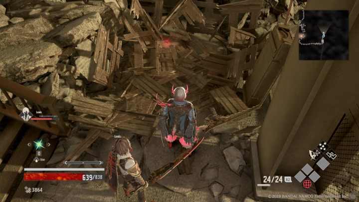 Rozwal skrzynie przed tobą, znajduje się tam Hunter Vestige Part A - Parking Garage | Solucja Code Vein - Code Vein - poradnik do gry