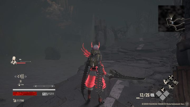 Po prawej stronie jest kolejne wzniesienie, które prowadzi do kolejnego Vestige oraz dźwigni, której pilnuje przeciwnik podobny do drugiej formy Olivera Collinsa - Howling Pit | Solucja Code Vein - Code Vein - poradnik do gry