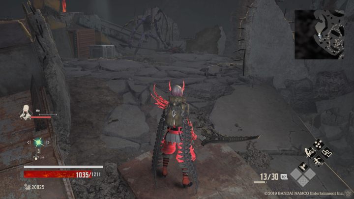 Wróć do cysterny, stamtąd idź do kolejnego wzniesienia, którego pilnuje Demon, znajdziesz tam skrzynię z GXM Variant +3 oraz Awake MJ109 - Howling Pit | Solucja Code Vein - Code Vein - poradnik do gry