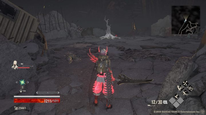 Trzymaj się lewej strony, tam napotkasz kilka Demonów, po pokonaniu ich i pójścia kawałek dalej zdobędziesz Assasin Vestige Part B - Howling Pit | Solucja Code Vein - Code Vein - poradnik do gry