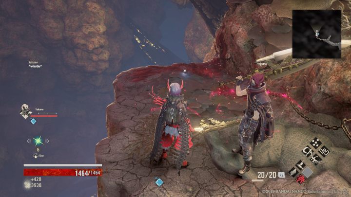 Po prawej stronie podnieś Freezing Cartridge (x3), jednak na końcu drogi zwisać będzie jeden z the Lost - Dried-up Trenches | Solucja Code Vein - Code Vein - poradnik do gry