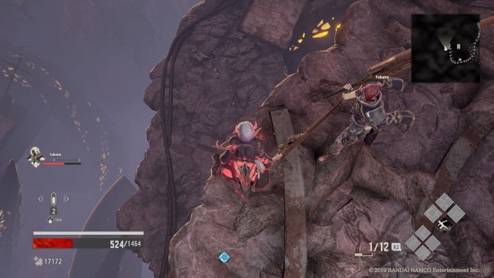 Tam znajdziesz blisko przepaści kolejną drogę, zeskocz i idź na wprost - Dried-up Trenches | Solucja Code Vein - Code Vein - poradnik do gry